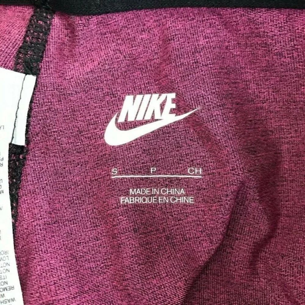 Nike Burnout Stirrup Leggings Black Pink small